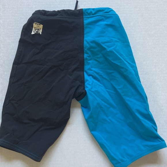 Speedo swimming competition tech suit black/Aqua sz 22 Lot of 2 jammer - Picture 3 of 5